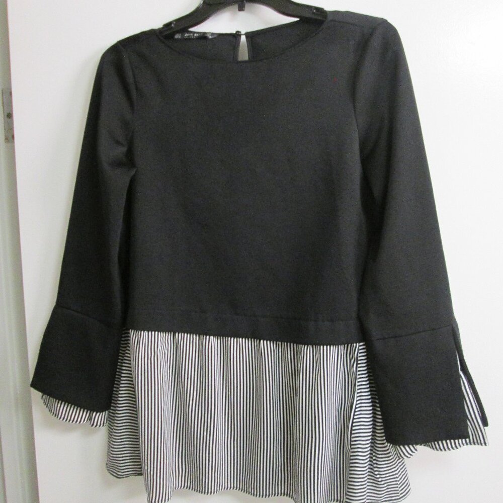 Zara Basic Collection Knit Tunic Blouse - image 1